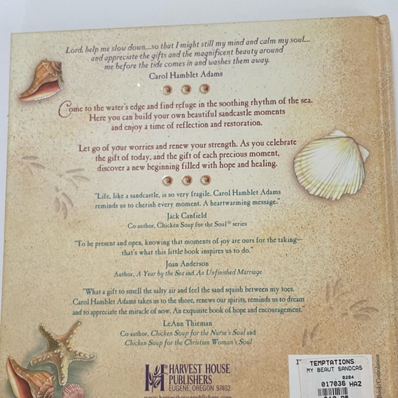 My Beautiful Sandcastle Moments Book by Carol Hamblet Adams Hope Loss Healing - Picture 2 of 6